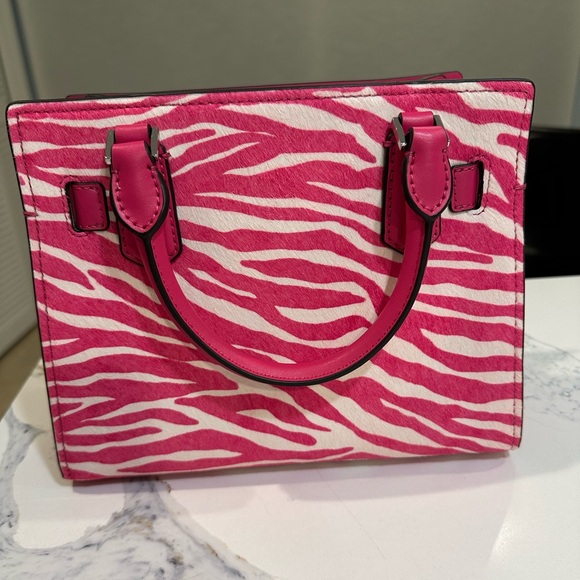 MICHAEL Michael Kors Hamilton Small Zebra Print Calf Hair Satchel - NWT - Picture 7 of 7